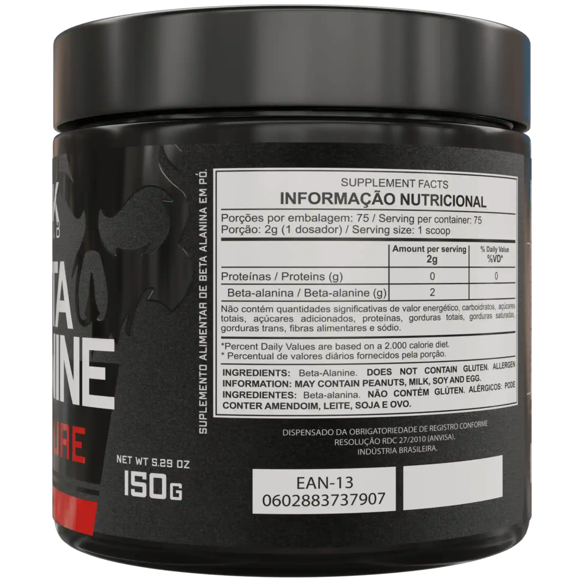 Beta Alanina 100% Pura 150g - Dark Lab - Image 4