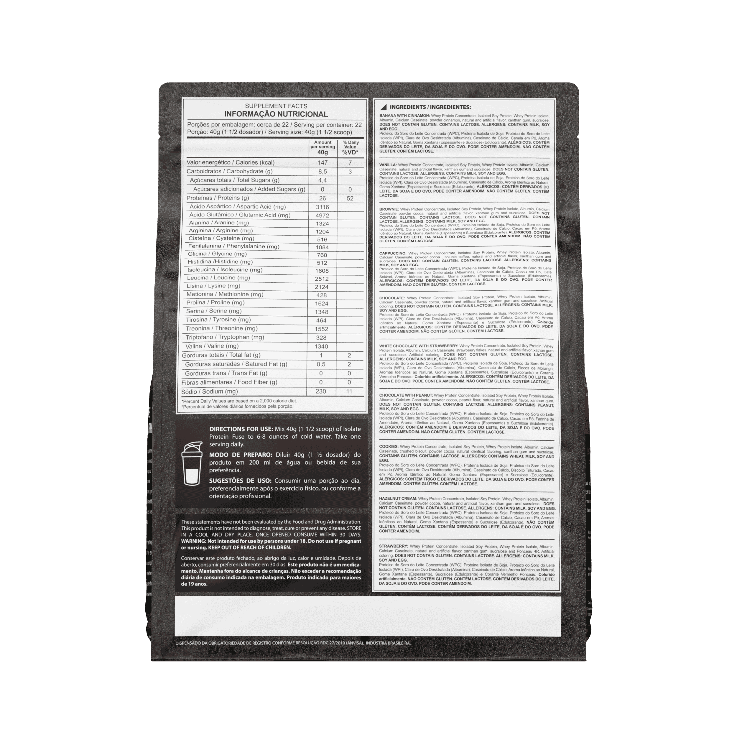 Isolate Protein Fuse 900g Dark Lab - Image 3